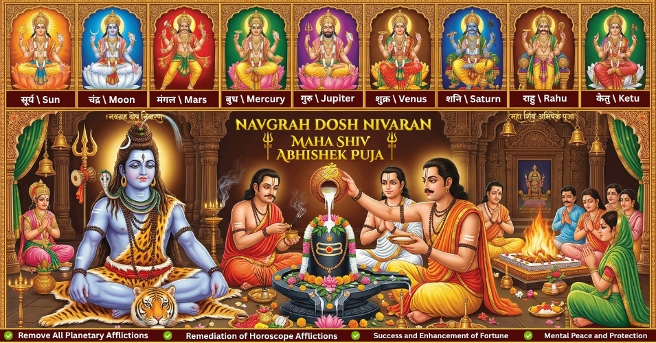 Sarvakundli - Prevention of all planetary defects, Navagraha deity Mahashiv Abhishek Puja thumbnail 1