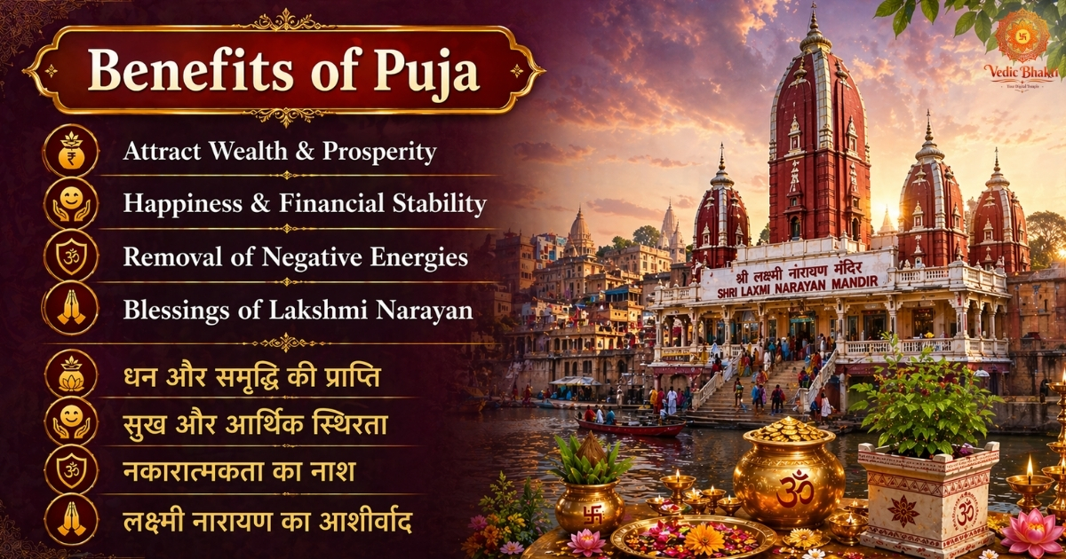 Shri Vishnu Lakshmi Tulsi Archan & Tulsi Arpan Maha Puja for Wealth & Prosperity thumbnail 4